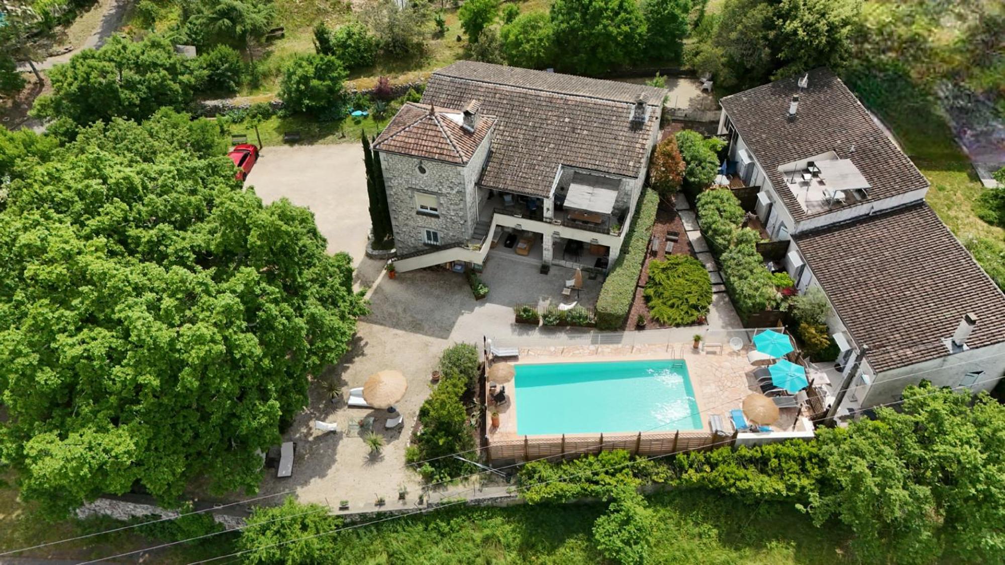 Gites Le Mas Du Vieux Chene Salavas Exterior foto